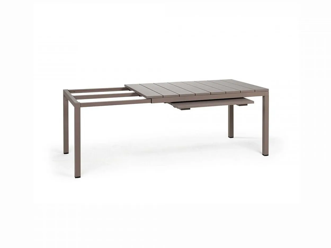 Set tavolo Rio 140/210 con 6 sedie Trill con braccioli