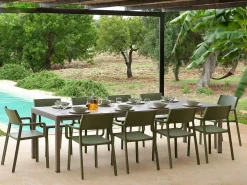 Set tavolo Rio 140/210 con 6 sedie Trill Bistrot