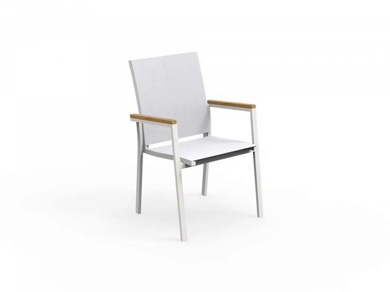 Set Tavolo Timber 156/214 con 6 Poltrone