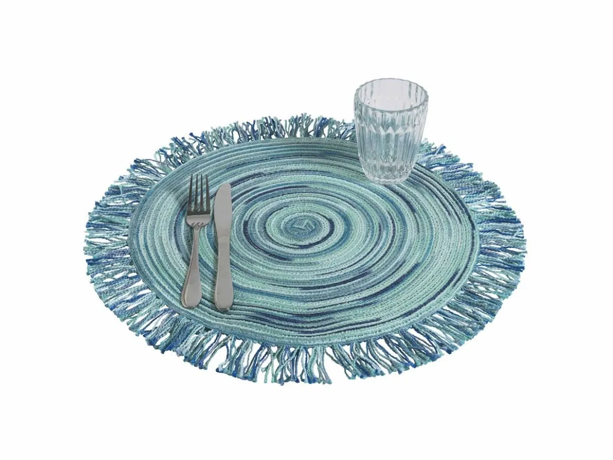 Set 6 Tovagliette con frange Baita Acqua