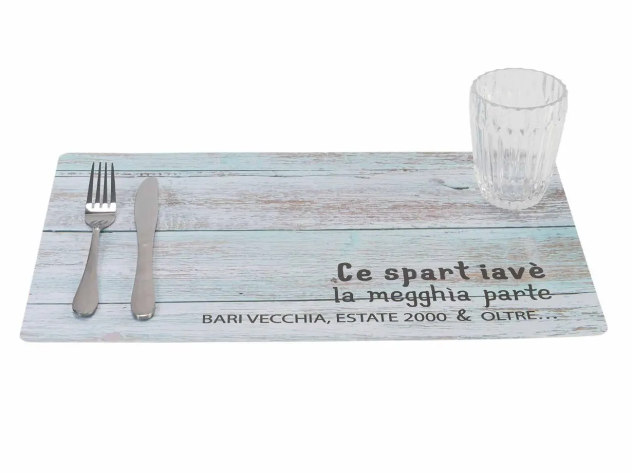Set 6 Tovagliette double face Dialetto Pugliese