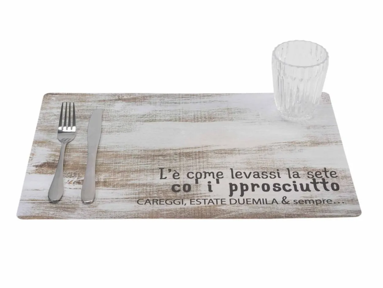 Set 6 Tovagliette double face Dialetto Toscano