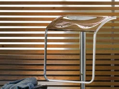 Sgabello Arod 570 sedile ABS cromato