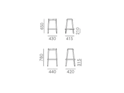 Sgabello Dome 268