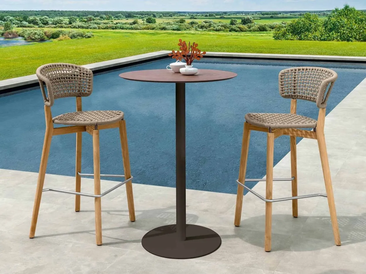 Sgabello Moon Teak