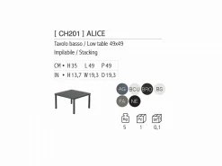 Tavolino Alice