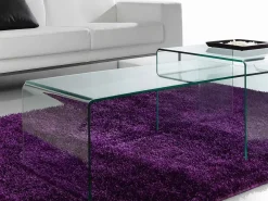 Tavolino Barbarigo 110x38 vetro trasparente