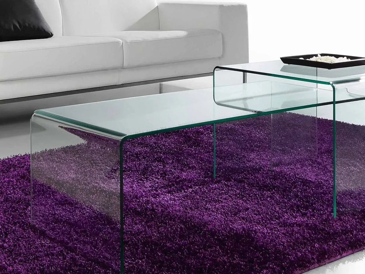 Tavolino Barbarigo 110x38 vetro trasparente