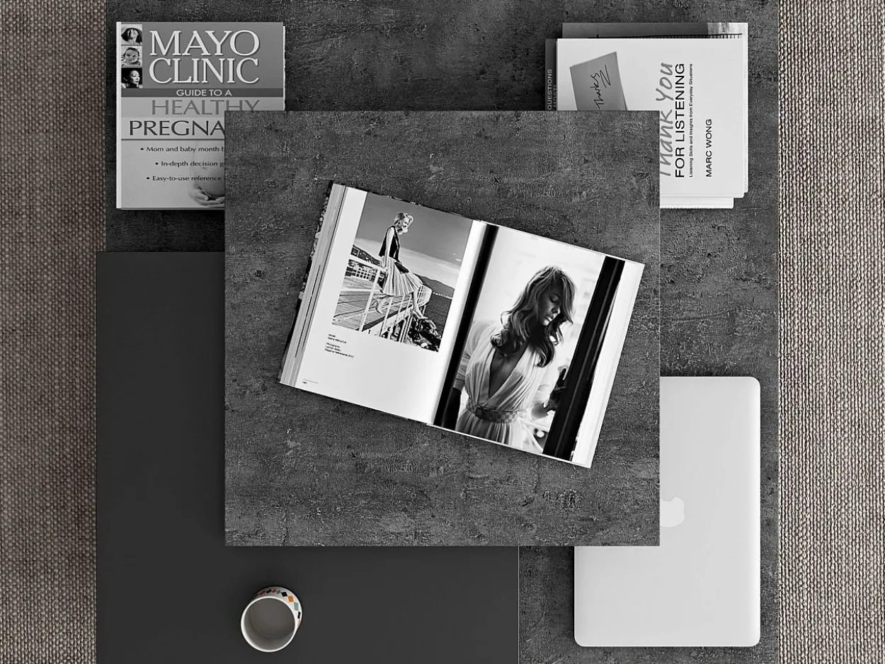 Tavolino caffè Slate quadrato 90
