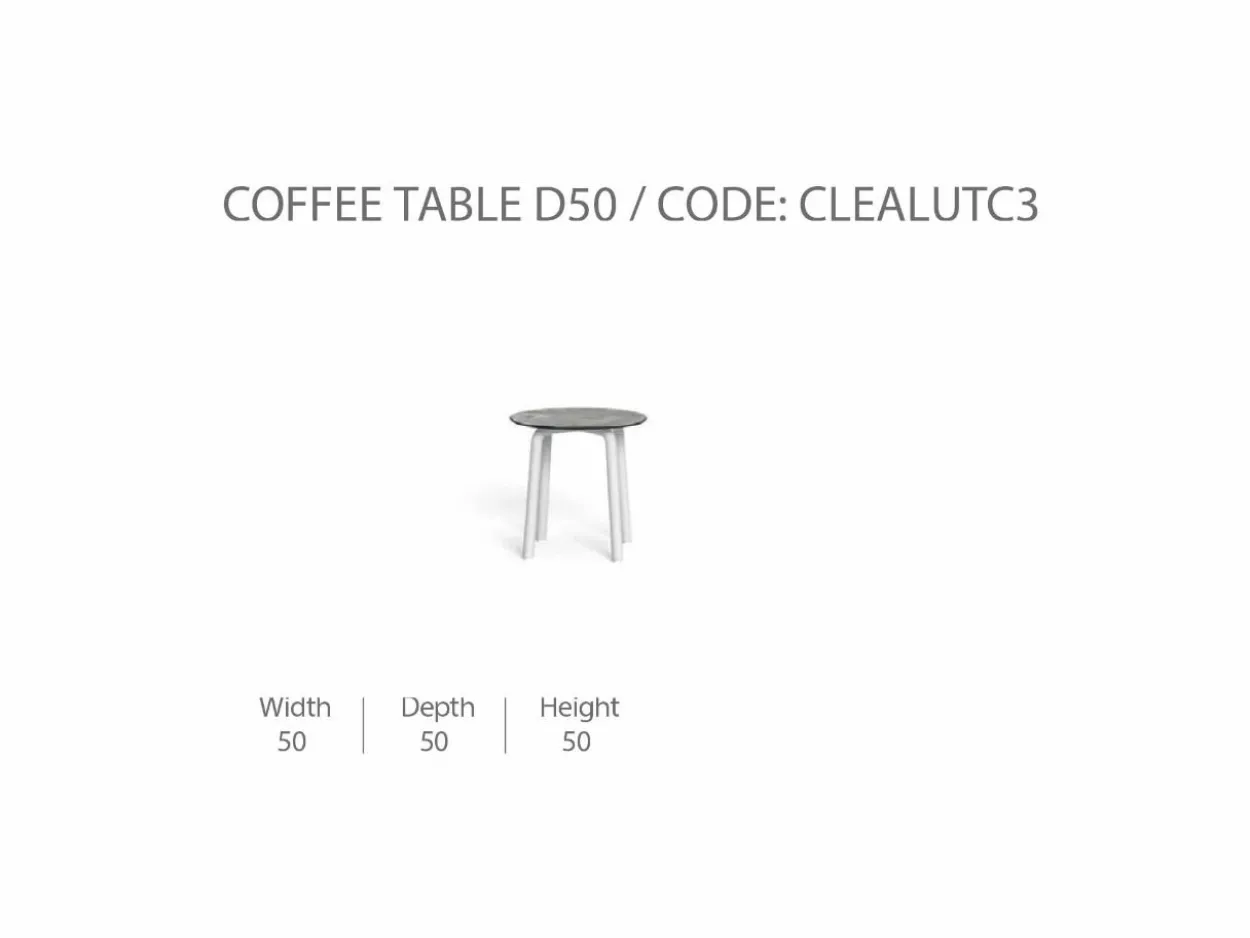 Tavolino da Caffè 50 CleoSoft/Alu