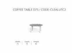 Tavolino da Caffè 75 CleoSoft/Alu