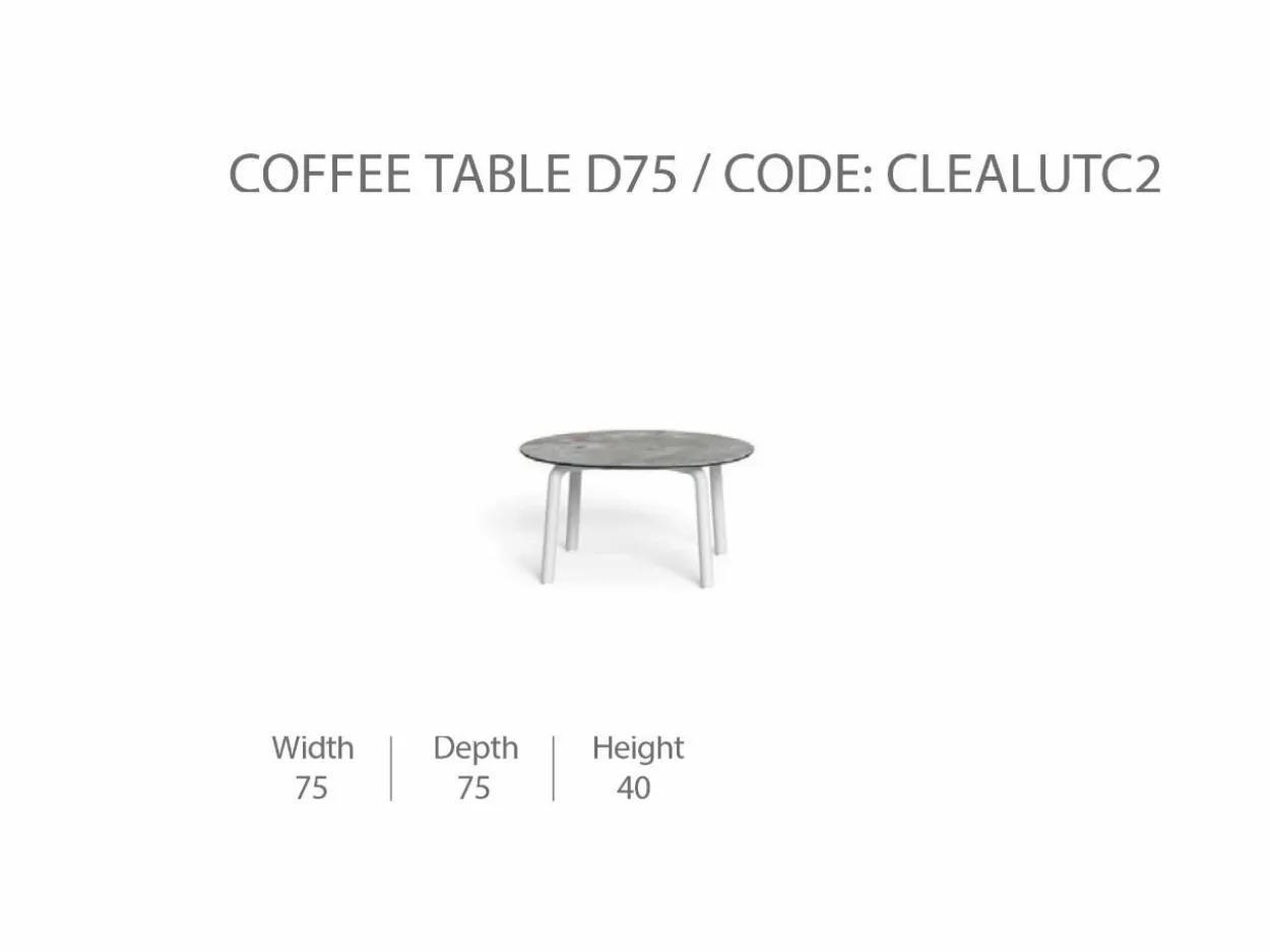 Tavolino da Caffè 75 CleoSoft/Alu