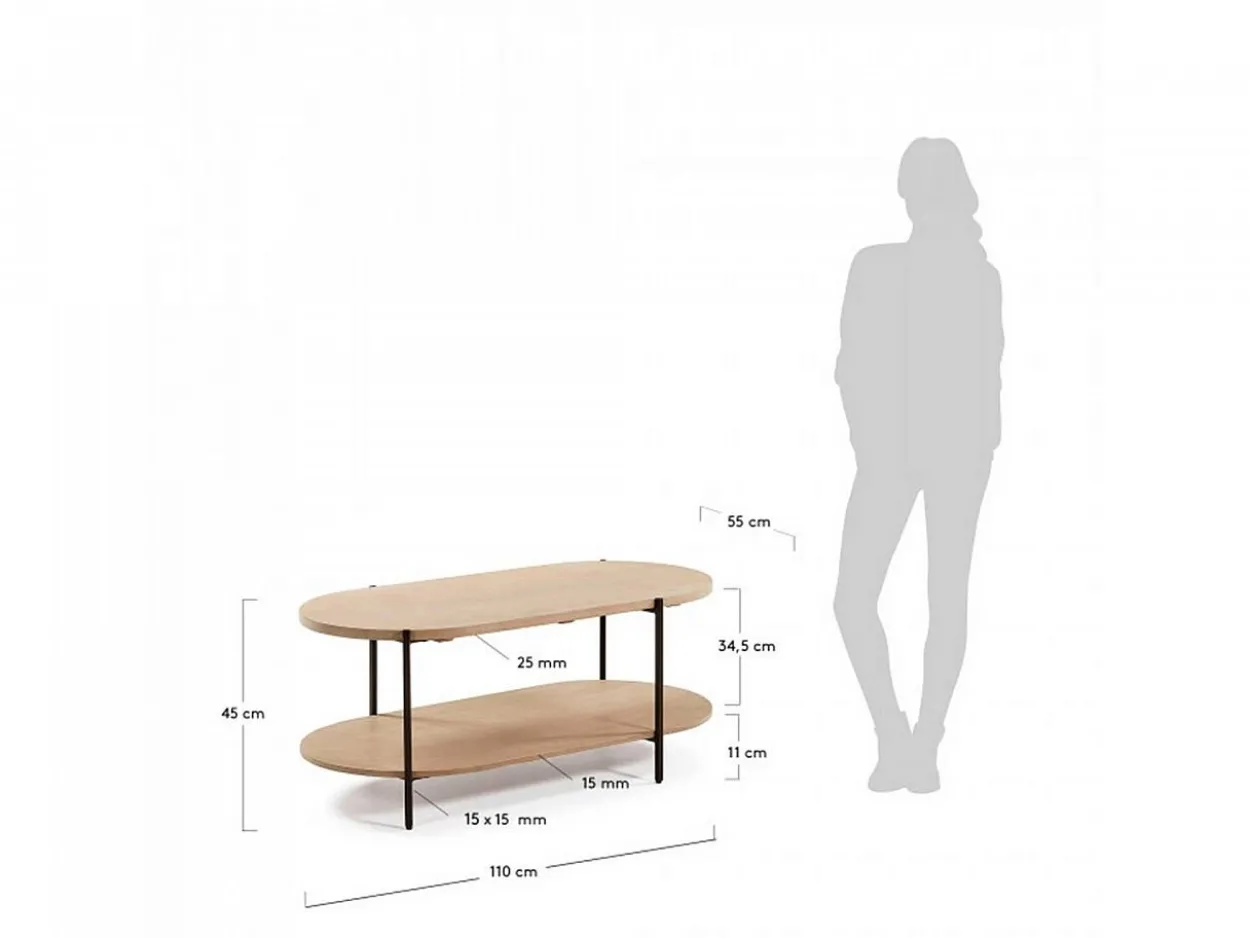 Tavolino rotondo da caffè Monolito Ø 65