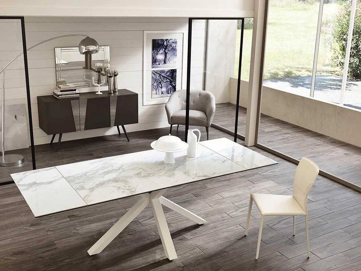 Tavolo allungabile Ceramica 1 160/240 marmo