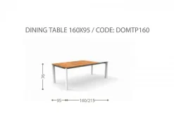 Tavolo allungabile Domino 160/215