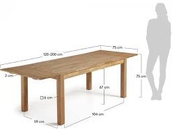 Tavolo allungabile Idra 120/200