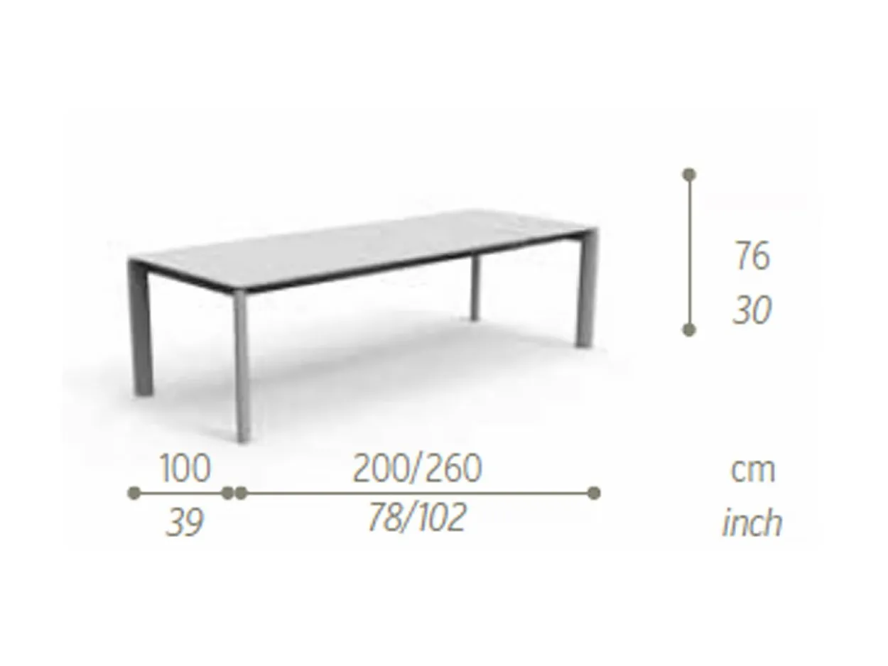 Tavolo allungabile Milo 200/260