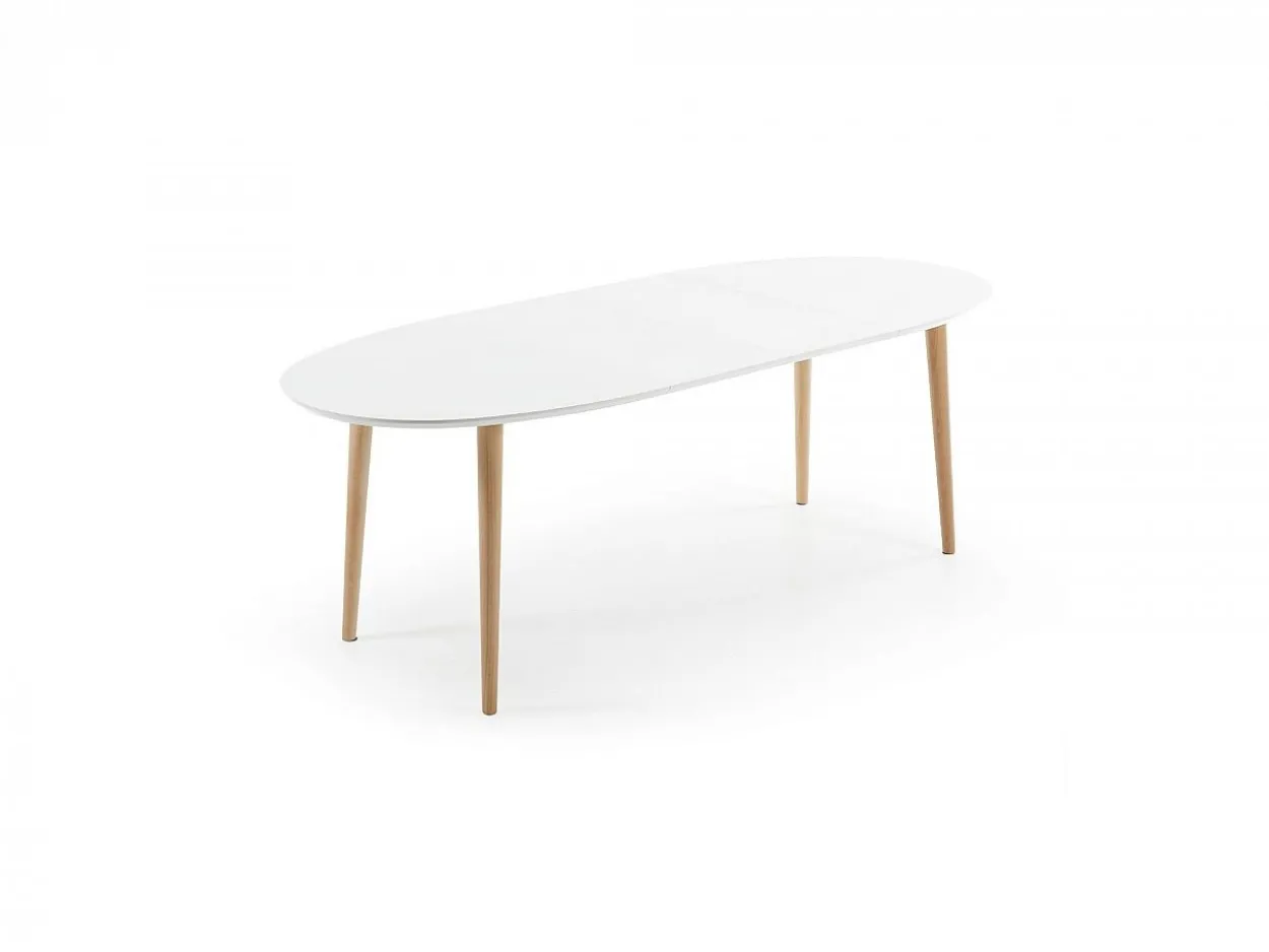 Tavolo allungabile Osvaldo 140/220 Legno Naturale, MDF Laccato