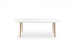Tavolo allungabile Osvaldo 140/220 Legno Naturale, MDF Laccato