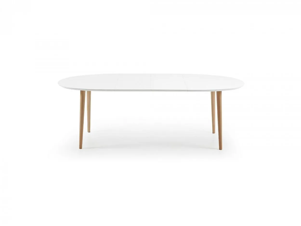 Tavolo allungabile Osvaldo 140/220 Legno Naturale, MDF Laccato