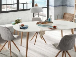 Tavolo allungabile Osvaldo 140/220 Legno Naturale, MDF Laccato