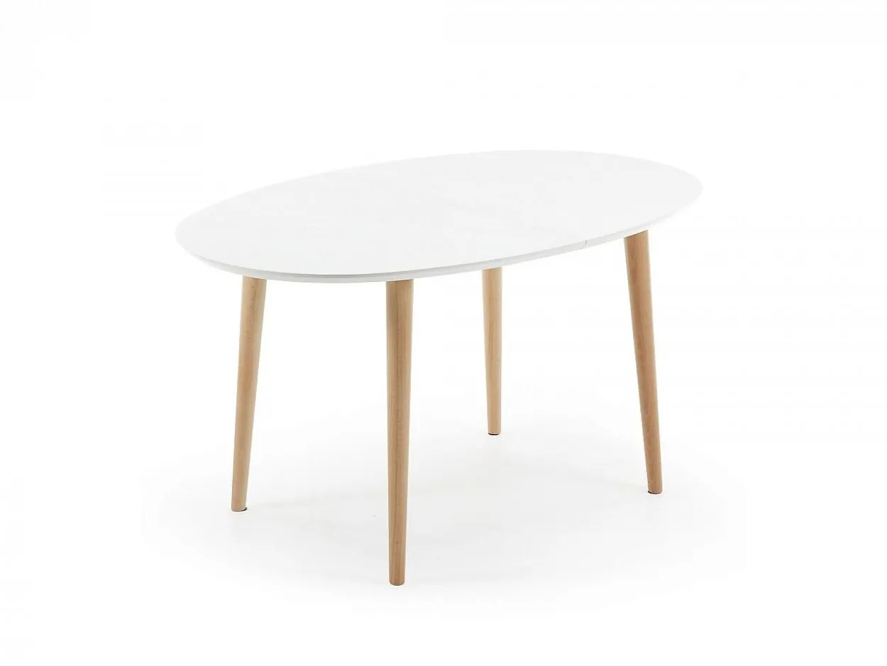 Tavolo allungabile Osvaldo 140/220 Legno Naturale, MDF Laccato