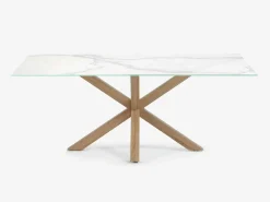 Tavolo Asterisco 180 legno piano porcellanato