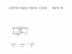 Tavolo da Caffè Riviera 70x70