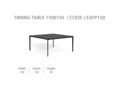 Tavolo da Pranzo Leaf 150x150