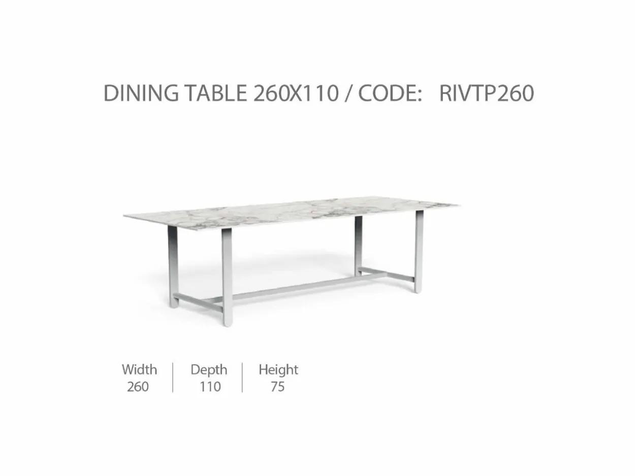 Tavolo da Pranzo Riviera 260x110