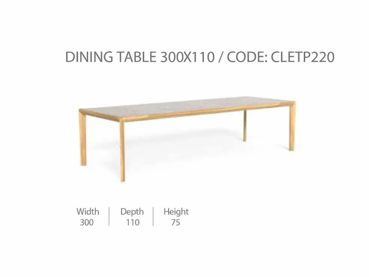 Tavolo da Pranzo 300x110 CleoSoft/Wood