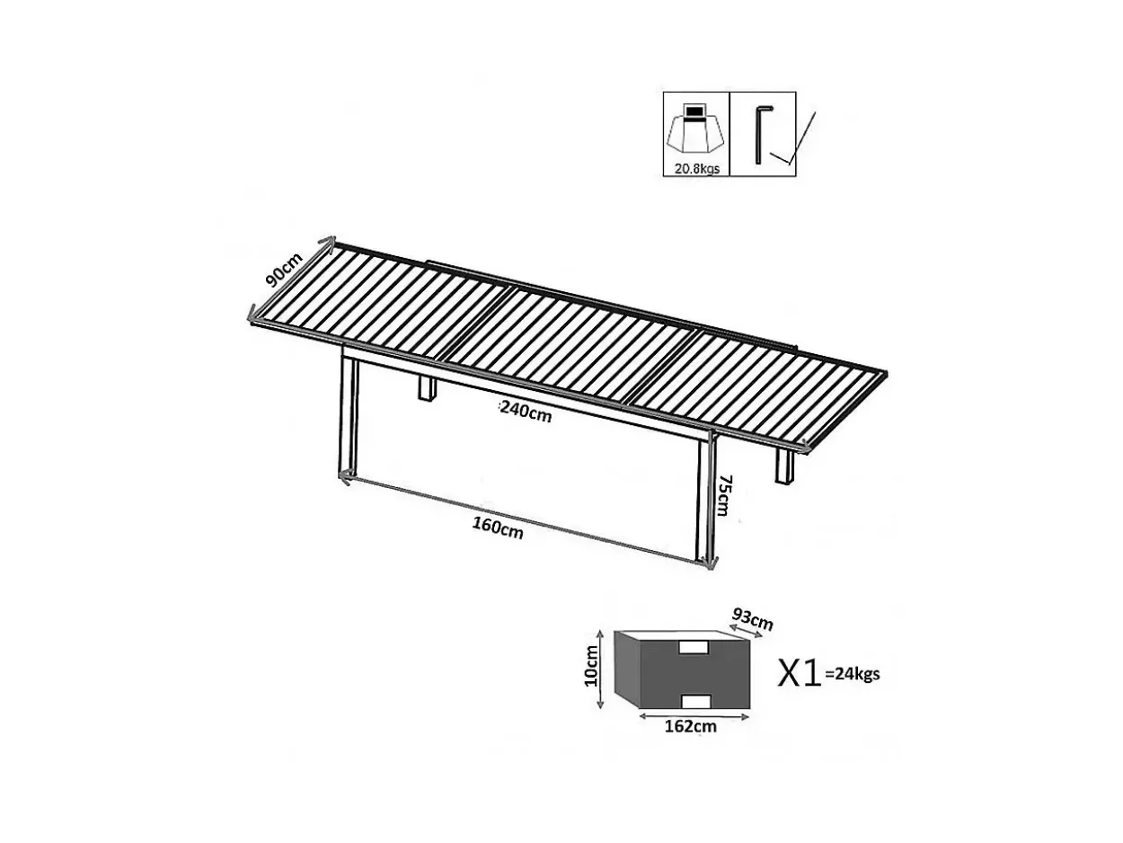 Tavolo Reno 200/300